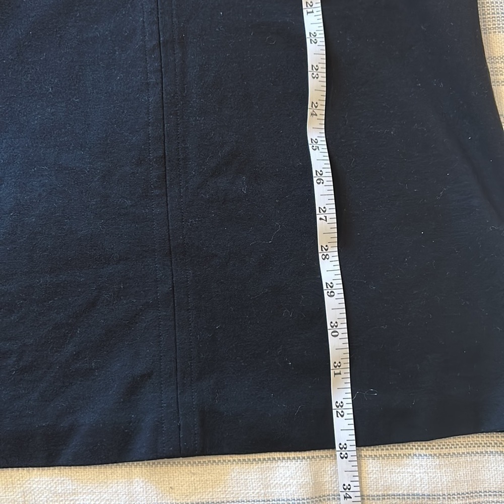 Eileen Fisher Ponte knit v neck 3-4 slv Black Dress size Small (true to size) - Picture 8 of 11